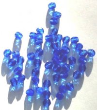 50 6mm Faceted Sapphire Beads